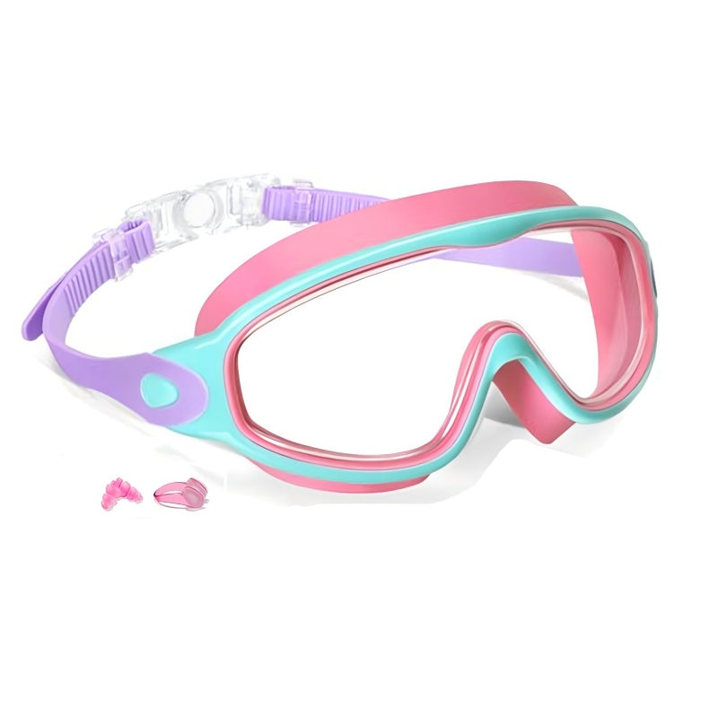 Anti-Fog Swimming Goggles with Earplugs & Nose Clip