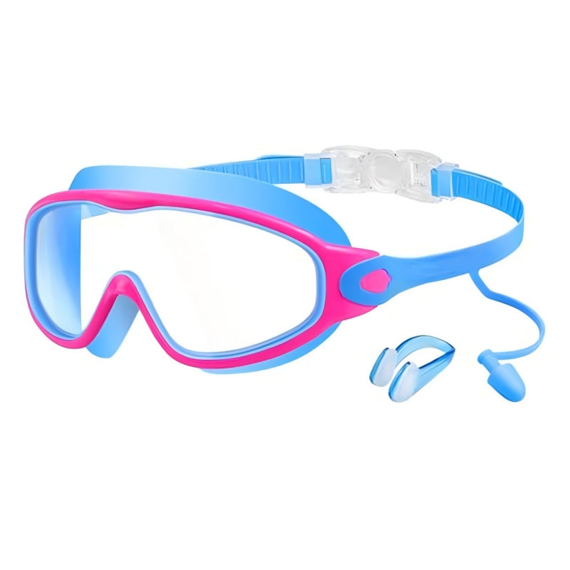 Anti-Fog Swimming Goggles with Earplugs & Nose Clip