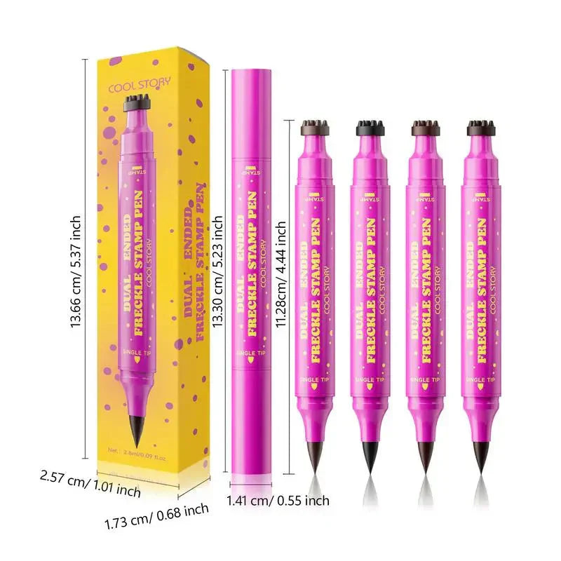 💗LAST DAY - BUY 1 GET 1 FREE💗Waterproof Freckles Pen: Faux Freckle Stamp and Fine Tip Eyeliner for Realistic, Long-Lasting Freckles and Effortless Makeup, Perfect for Daily Wear and Cosplay
