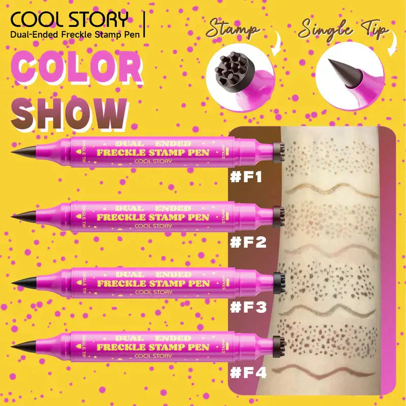 💗LAST DAY - BUY 1 GET 1 FREE💗Waterproof Freckles Pen: Faux Freckle Stamp and Fine Tip Eyeliner for Realistic, Long-Lasting Freckles and Effortless Makeup, Perfect for Daily Wear and Cosplay