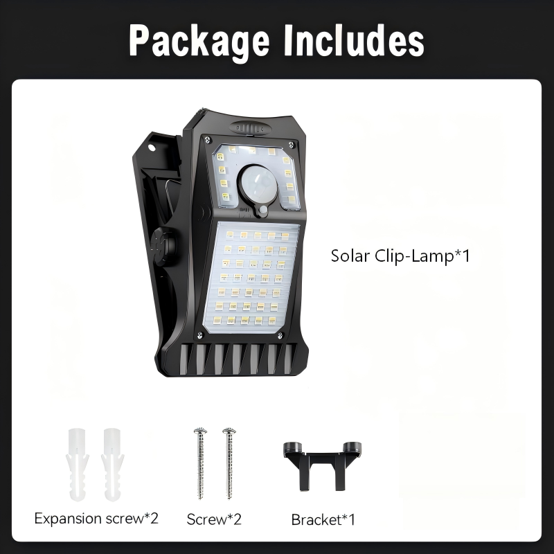 ☀️ Installation-Free Solar Clip-Lamp – Clip Anywhere, Solar Powered, No Wiring Needed