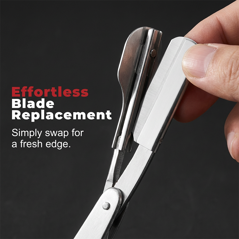 Classic Stainless Steel Folding Straight Razor