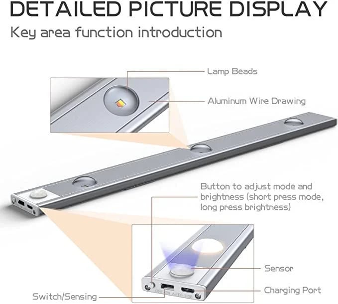 🔥Hot Sale 49% OFF 💡Stick-On Motion Light for Dark Cabinets & Stairs💡