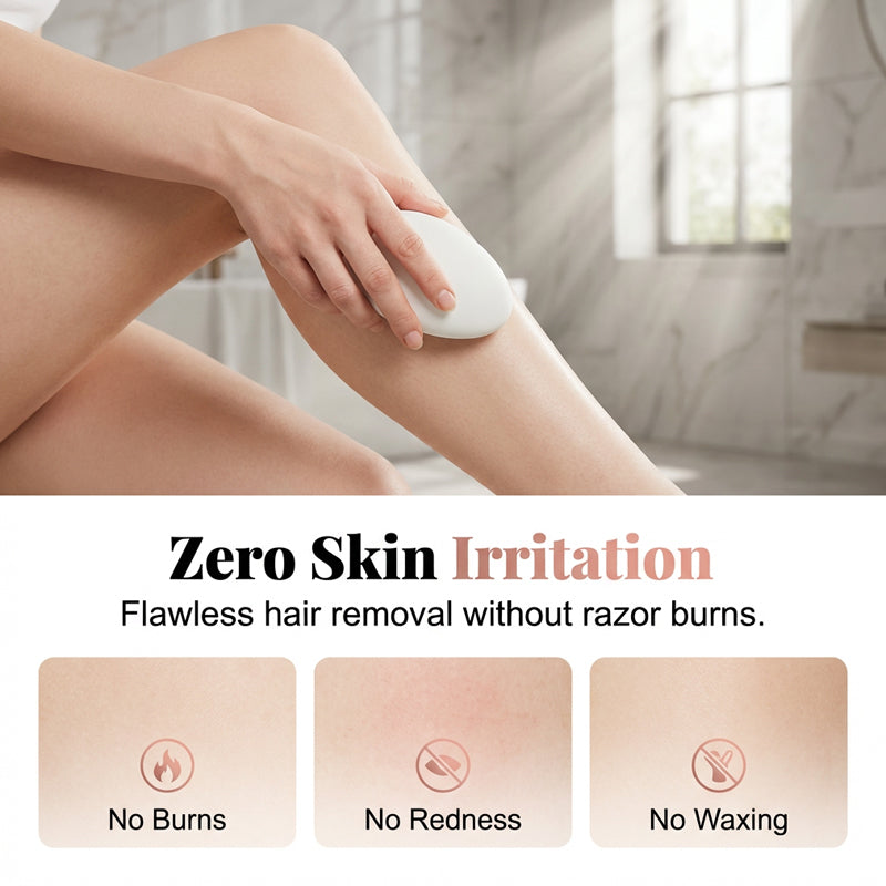 Ergonomic Hair Removal Tool with Protective Cover&Nano Glass Body Hair Remover