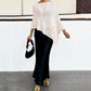 Women's Asymmetrical Cowl Neck Poncho Top
