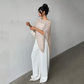Women's Asymmetrical Cowl Neck Poncho Top