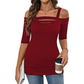 Women's Cold Shoulder Slim Fit Top