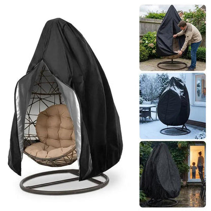 🥳2026 HOT SALE🥳 50% OFF! 🪑Heavy‑Duty Waterproof Hanging Egg Chair Cover – UV resistant, durable Oxford cloth, easy zipper. Protects year‑round. ☀️✨