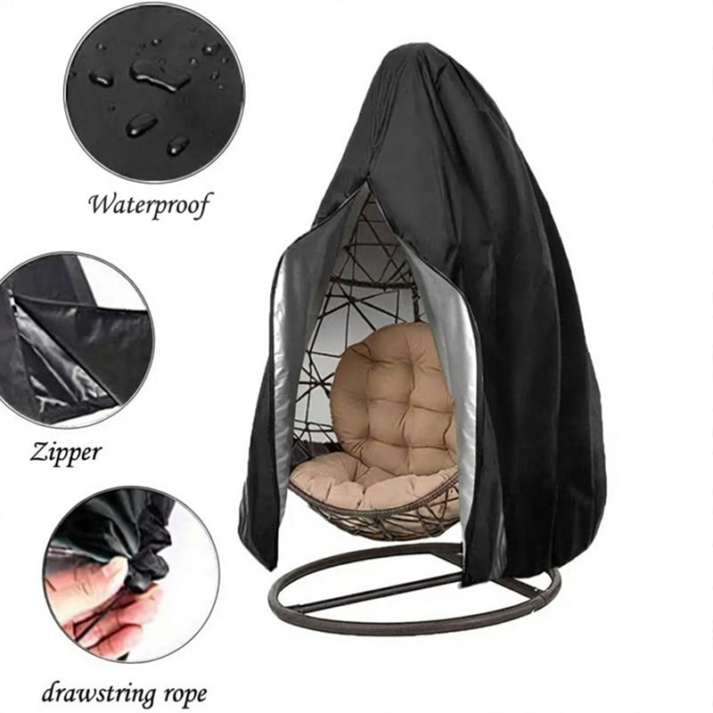 🥳2026 HOT SALE🥳 50% OFF! 🪑Heavy‑Duty Waterproof Hanging Egg Chair Cover – UV resistant, durable Oxford cloth, easy zipper. Protects year‑round. ☀️✨