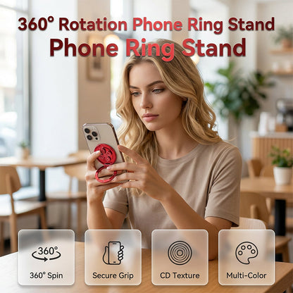 Spinning Clover Phone Ring Holder & Kickstand