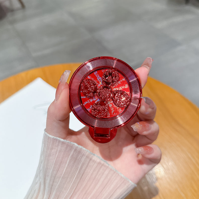 Spinning Clover Phone Ring Holder & Kickstand