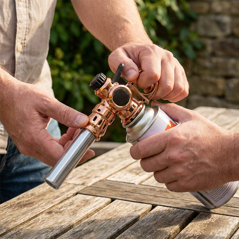 Professional Butane Torch Head with Automatic Ignition