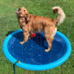 🏊SUMMER HOT SALE 50% OFF NOW! 🌊Foldable Dog Splash Pad🇬🇧 Big Sprinkler Mat for Garden & Beach 🌊☀️ | Non-Slip, Quick-Dry Play Pool for Dogs 🐾 | Folds Flat in Seconds! 🎒🐕