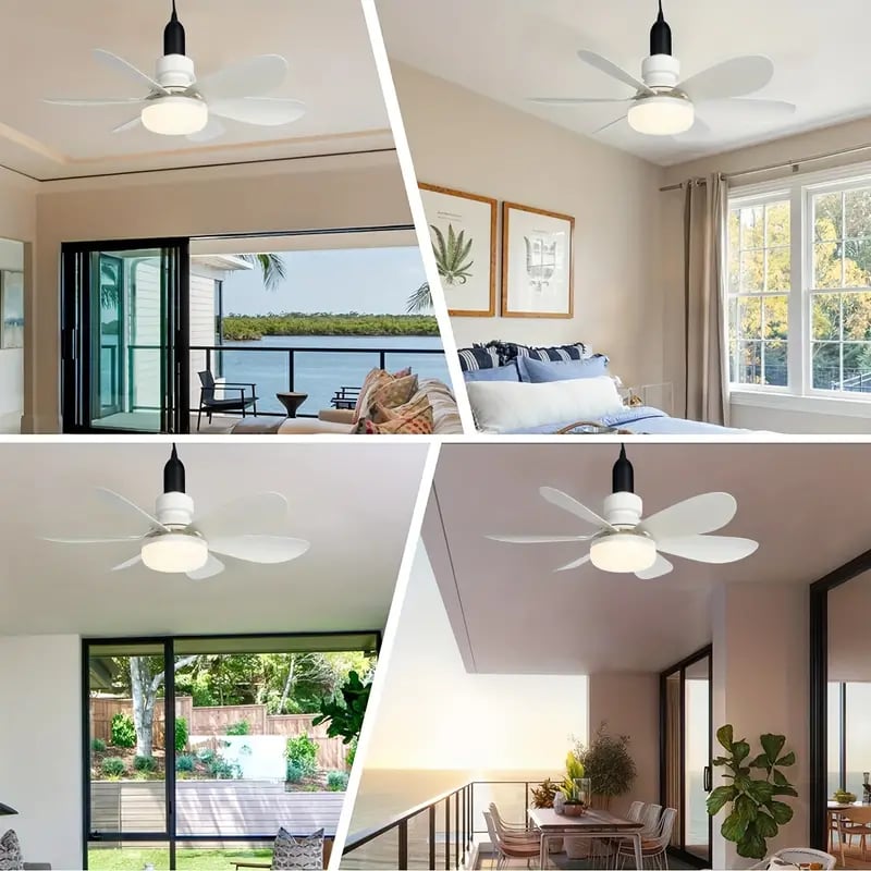 ⏳LAST DAY SALE 49% OFF🔥40W LED Ceiling Fan Light – 20.5” Ultra-Quiet with Remote 🎯 | E27 + FREE B22 Adapter 🔌 | For Bedroom 😴, Kitchen 👩‍🍳 & Garage 🛠️ – UK Ready! 🇬🇧