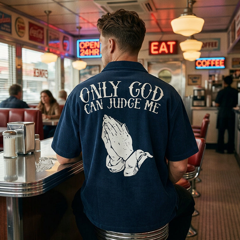 👕🙏Men's Praying Hands Graphic Tee – Cotton, Casual, Symbolic, Versatile ✨