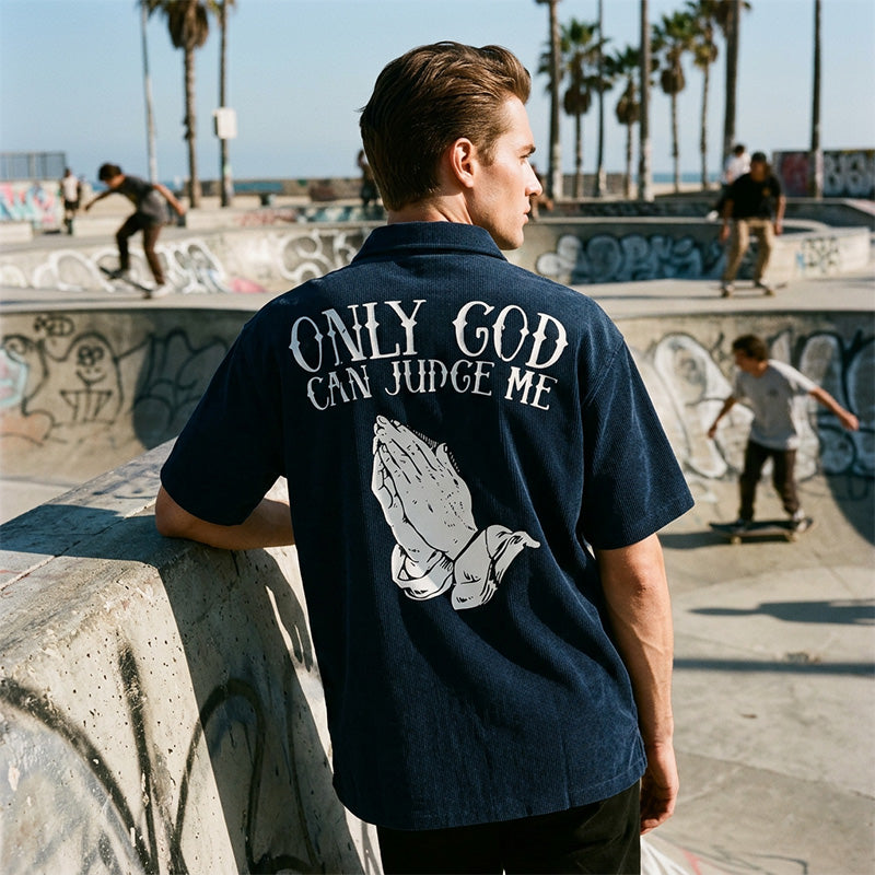 👕🙏Men's Praying Hands Graphic Tee – Cotton, Casual, Symbolic, Versatile ✨