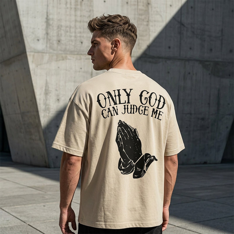👕🙏Men's Praying Hands Graphic Tee – Cotton, Casual, Symbolic, Versatile ✨