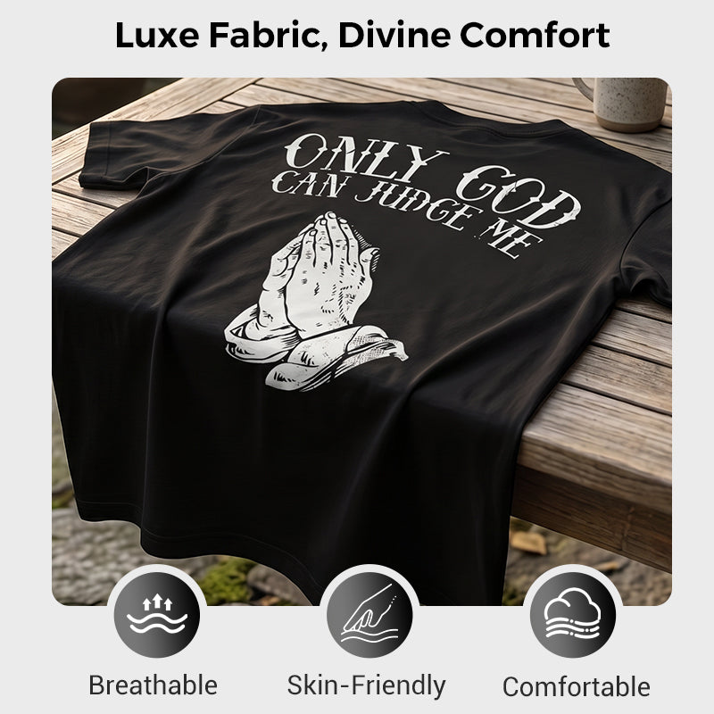 👕🙏Men's Praying Hands Graphic Tee – Cotton, Casual, Symbolic, Versatile ✨
