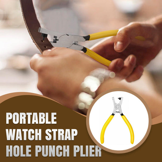 🥳2026 HOT SALE🥳💞50K+ SOLD!⏱️🔧 50% OFF! Portable Watch Strap Hole Punch Plier – Over 19,000 sold! Precision needle, ergonomic grip & rust‑proof. Adjust straps perfectly at home! 🛠️✨