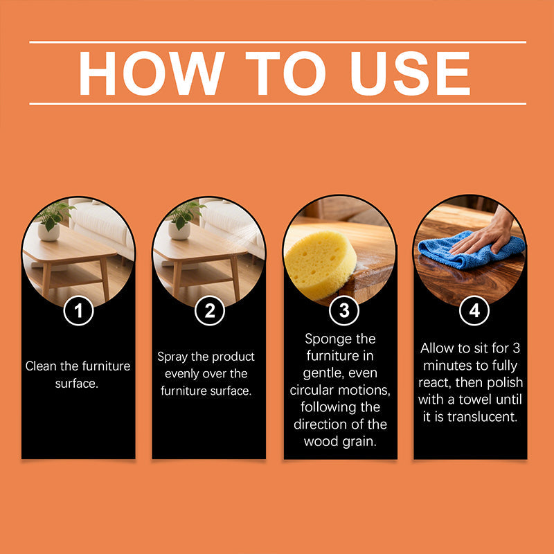 ⚡LIMITED-TIME 50% OFF! ✨ All-in-One Wood Seasoning and Polishing Beeswax Spray!