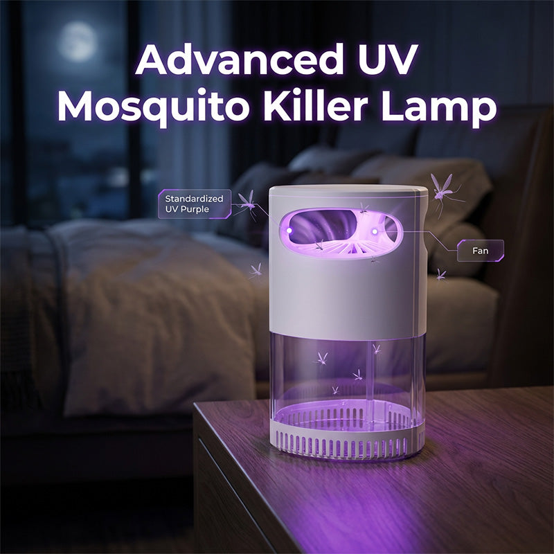 ⏳LAST DAY SALE ONLY ￡11.99!🏆Gainstarx™🇬🇧Silent Insect Trap – UV Light & Gentle Suction Catcher 🪰✨  Chemical-Free Plug-In Fly & Moth Trap for Kitchen, Bedroom & Office 🏡🔌