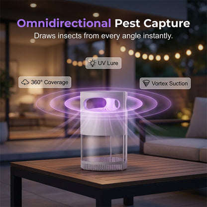 ⏳LAST DAY SALE ONLY ￡11.99!🏆Gainstarx™🇬🇧Silent Insect Trap – UV Light & Gentle Suction Catcher 🪰✨  Chemical-Free Plug-In Fly & Moth Trap for Kitchen, Bedroom & Office 🏡🔌