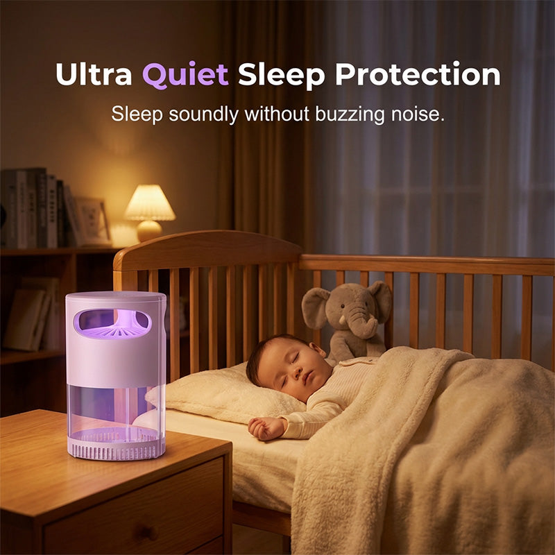 ⏳LAST DAY SALE ONLY ￡11.99!🏆Gainstarx™🇬🇧Silent Insect Trap – UV Light & Gentle Suction Catcher 🪰✨  Chemical-Free Plug-In Fly & Moth Trap for Kitchen, Bedroom & Office 🏡🔌