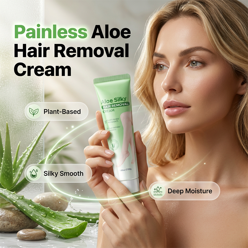 🏆 Last Day Special Price £9.99! 🔥Buy 1 Get 1 Free🎁Gentle Aloe Vera Hair Removal Cream💖