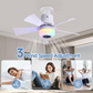 🔥Limited Time SALE 50% OFF❄️🎶2-In-1 Smart Ceiling Fan with Light, RGB & Bluetooth Speaker
