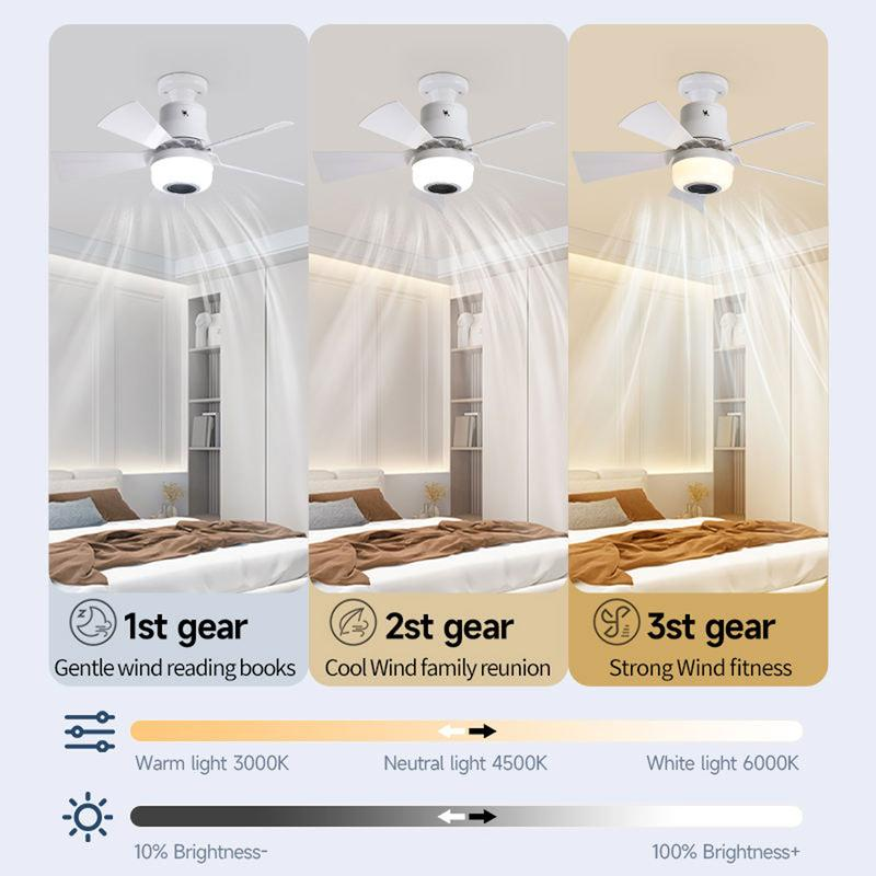 🔥Limited Time SALE 50% OFF❄️🎶2-In-1 Smart Ceiling Fan with Light, RGB & Bluetooth Speaker
