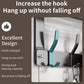 🪄50% OFF! ✨ Over The Door Hooks with Basket – Heavy-Duty, Tool-Free, 50lb Capacity 🪣