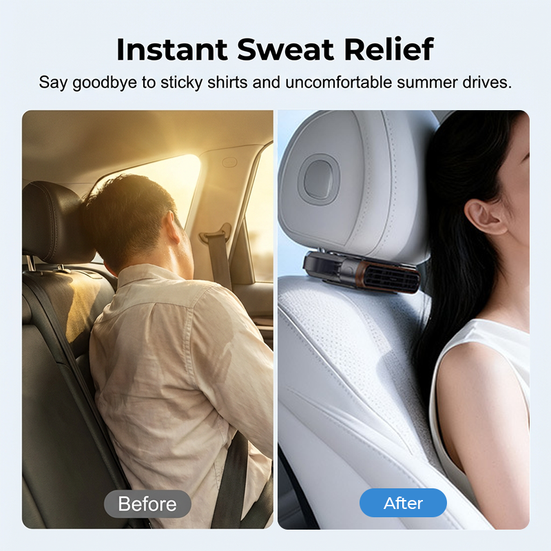 🔥HOT SALE 49% OFF🏆 Car Seat Fan 🌬️ – 3-Speed Rechargeable Clip-On Fan with 3000mAh Battery 🔋 | USB-C Charging ⚡ for Cars 🚗, Golf Buggies 🛺 & Campervans 🏕️