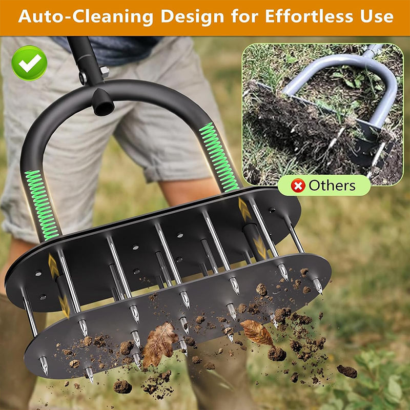 💐 50% OFF NOW!   Heavy-Duty Manual Lawn Coring Aerator