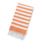 Cotton Blend Striped Tassel Beach Towel
