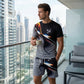 👕40% OFF!🍃Men's Abstract Print T-Shirt and Shorts Set