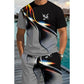 👕40% OFF!🍃Men's Abstract Print T-Shirt and Shorts Set