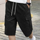 🩳 50% OFF NOW! 🔥 Men's Casual Cargo Shorts with Drawstring – Lightweight, multi-pockets & elastic waist – perfect for hiking, travel or hot summer days ☀️