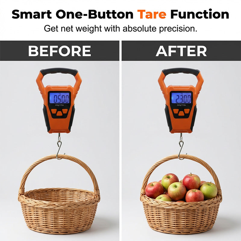 ⚖️ LIMITED-TIME 49% OFF! ✨ Portable Electronic Scale – 50kg, Backlit, for Luggage & Fishing 🎣
