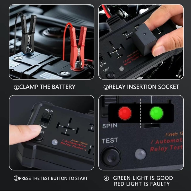 12V/24V Automotive Relay Tester