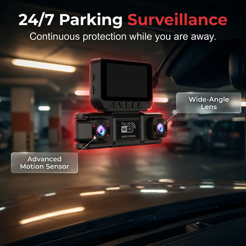 🔥HOT SALE NOW🚗Multi-Lens HD Dash Camera with Wi-Fi