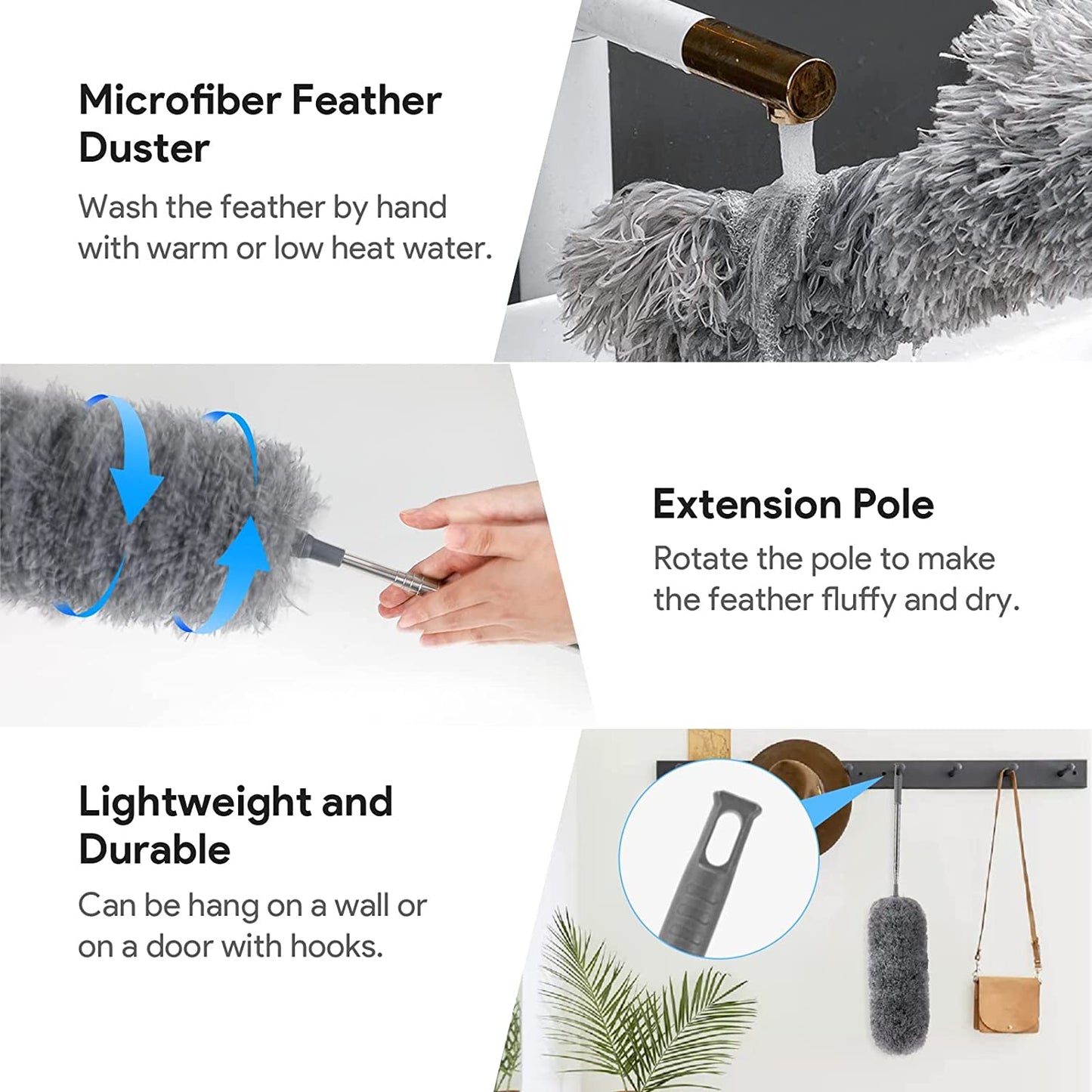 🔥Hot Sale 49% Off🔥Retractable Washable Curved Microfiber Duster