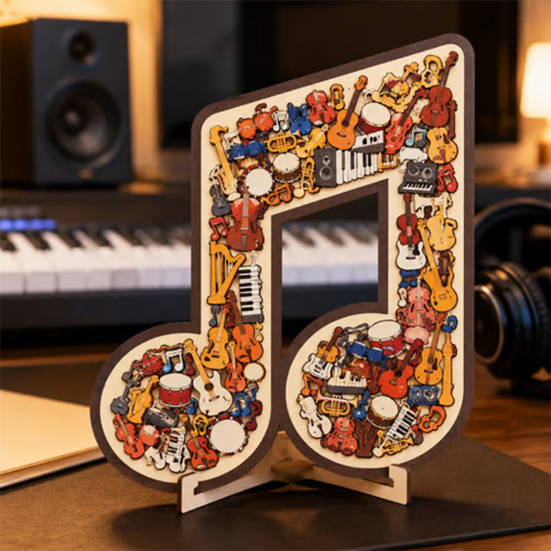 ⌛Limited-time Offer🎶Wooden Musical Note Jigsaw Puzzle🧩