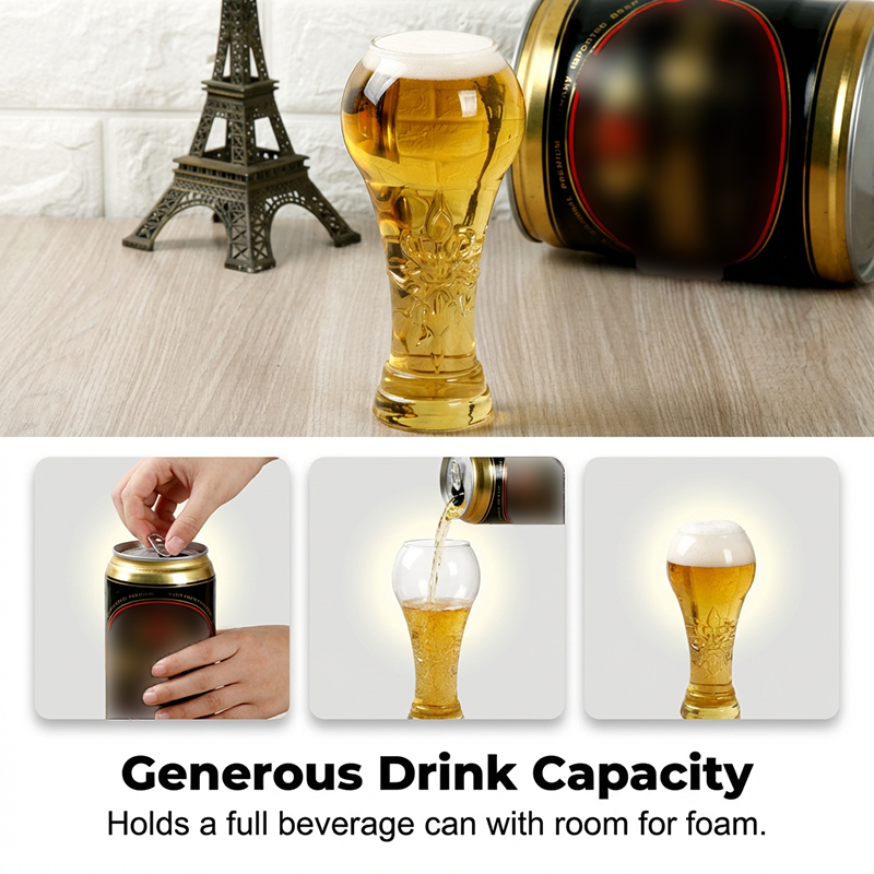 🥳2026 HOT SALE🥳🏆 50% OFF! 🍺 Large Capacity Ornate Beer Glass – Trophy‑embossed, 500ml crystal clear. Perfect for World Cup nights. Hold like a champion! ⚽✨