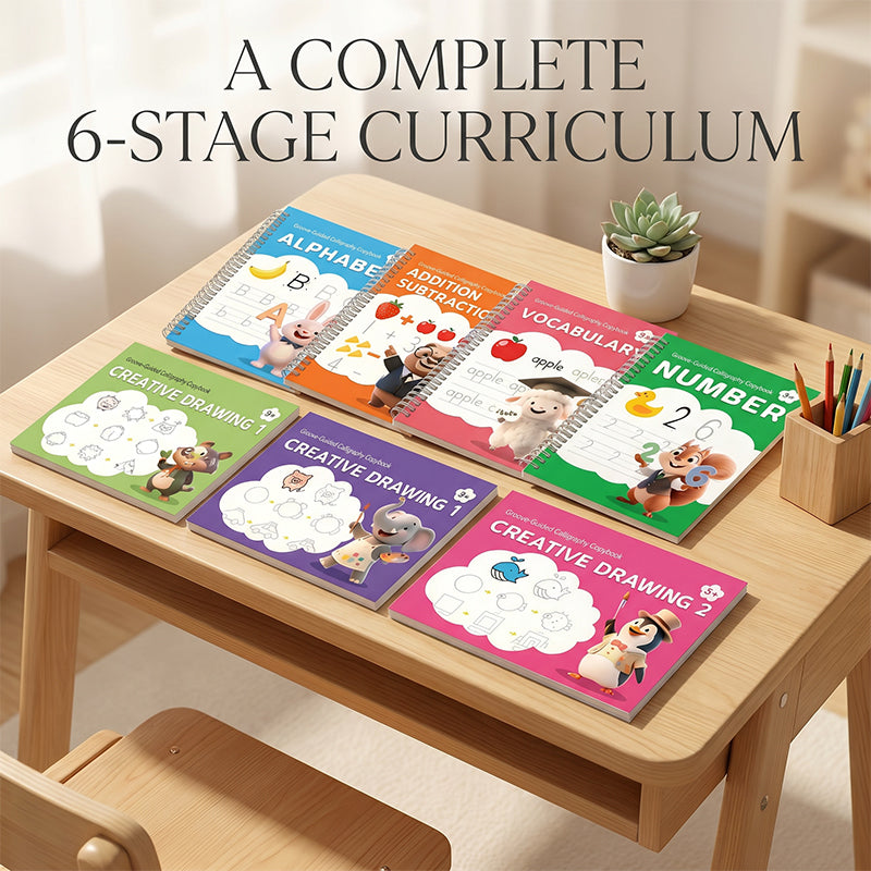Reusable Groove Calligraphy Copybook for Kids