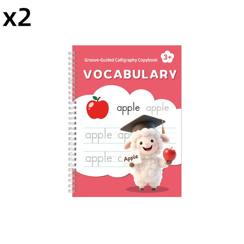 Reusable Groove Calligraphy Copybook for Kids
