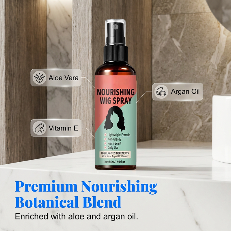 🏆LAST DAY SALE: ONLY ￡9.99!!🎁✨Lightweight No-Rinse Nourishing Wig Spray