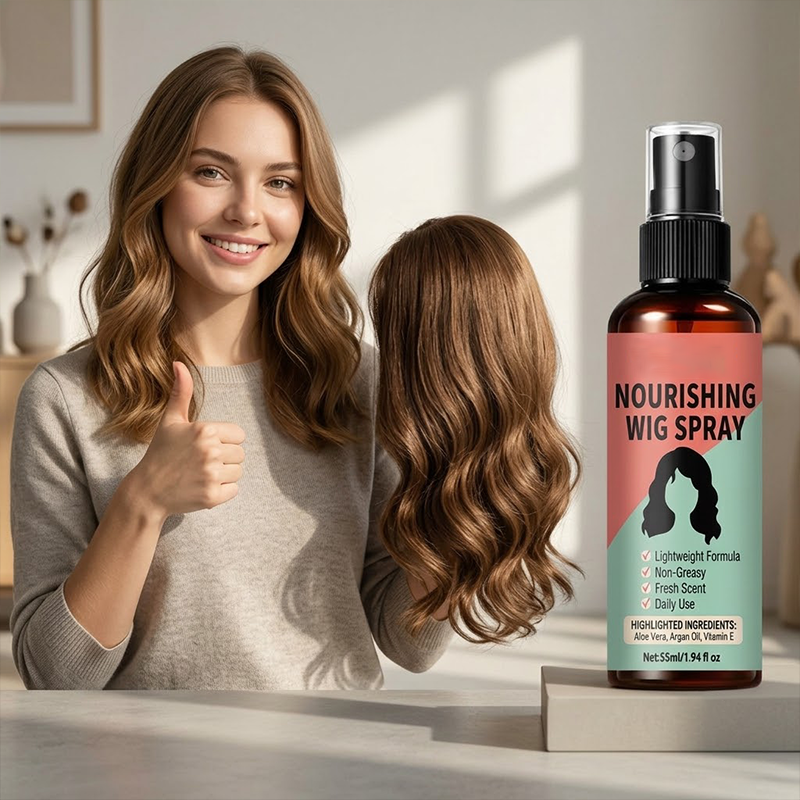 🏆LAST DAY SALE: ONLY ￡9.99!!🎁✨Lightweight No-Rinse Nourishing Wig Spray