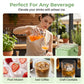 Press-Type Ice Cube Maker with Storage Bin