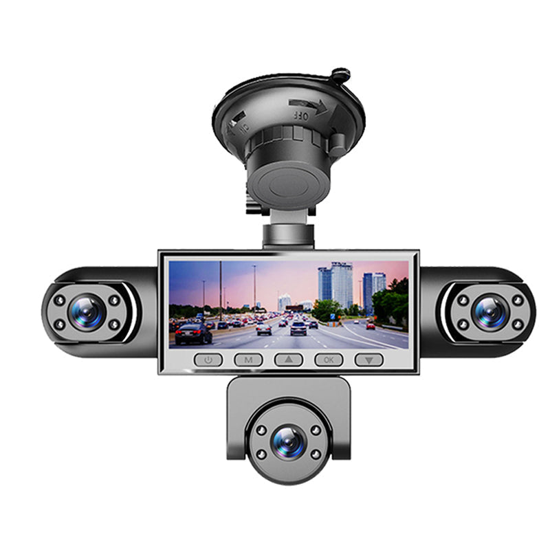 🚗50% OFF NOW ! 📹HD 1080P Multi-Lens Dash Cam – Night Vision, Loop Recording, Motion Sensing Panoramic 5-Camera Car Driving Recorder