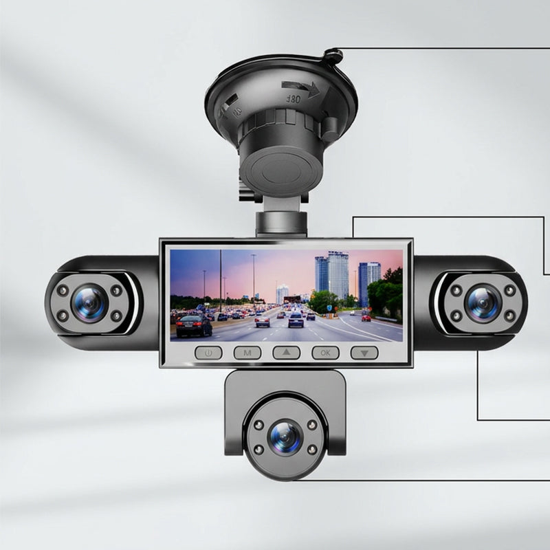 🚗50% OFF NOW ! 📹HD 1080P Multi-Lens Dash Cam – Night Vision, Loop Recording, Motion Sensing Panoramic 5-Camera Car Driving Recorder